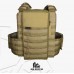 Colete Tático Modular Plate Carrier + 8 Peças TAN