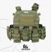 Colete Tático Modular Plate Carrier + 8 Peças VERDE