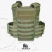 Colete Tático Modular Plate Carrier + 8 Peças VERDE