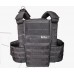 Colete Tático Modular Plate Carrier + 8 Peças PRETO