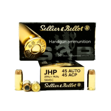 .45 S&B JHP CAIXA COM 50 UNIDADES